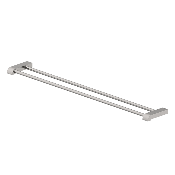 Park Avenue Adjustable Double Towel Rail 760mm in Brushed Nickel
