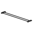Park Avenue Adjustable Double Towel Rail 760mm in Black