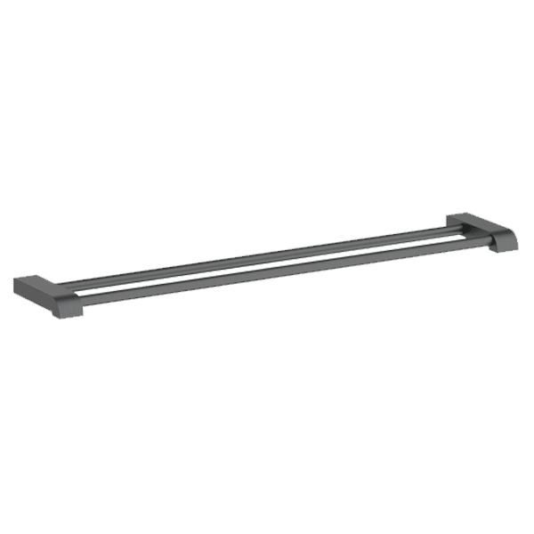 Park Avenue Adjustable Double Towel Rail 760mm in Gun Metal