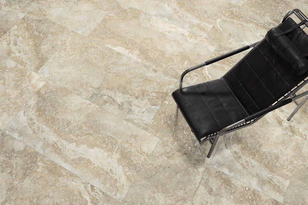 Imperial Navona Stone Look Porcelain Tiles in a room setting