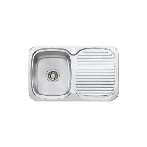 Lakeland Single Bowl Sink With Drainer