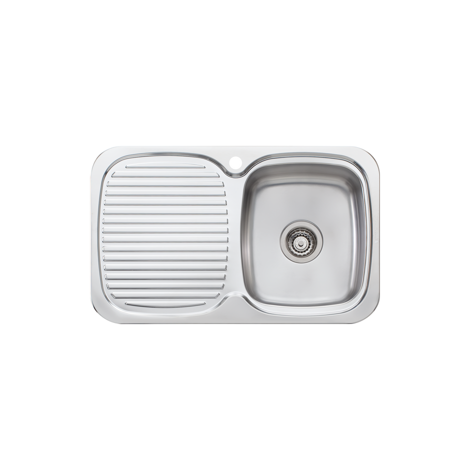 Lakeland Single Bowl Sink With Drainer