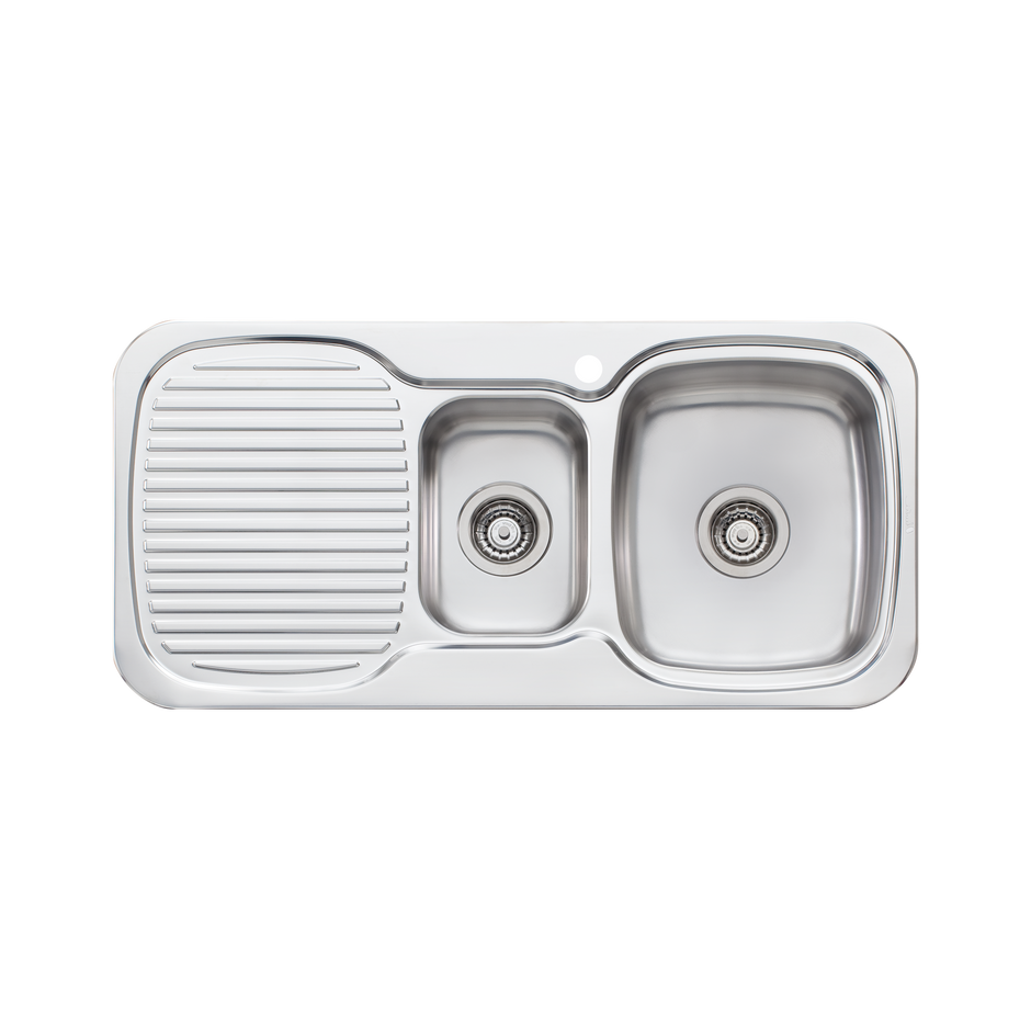 Lakeland 1 and 1/2 Bowl Sink With Drainer