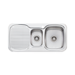 Lakeland 1 and 1/2 Bowl Sink With Drainer