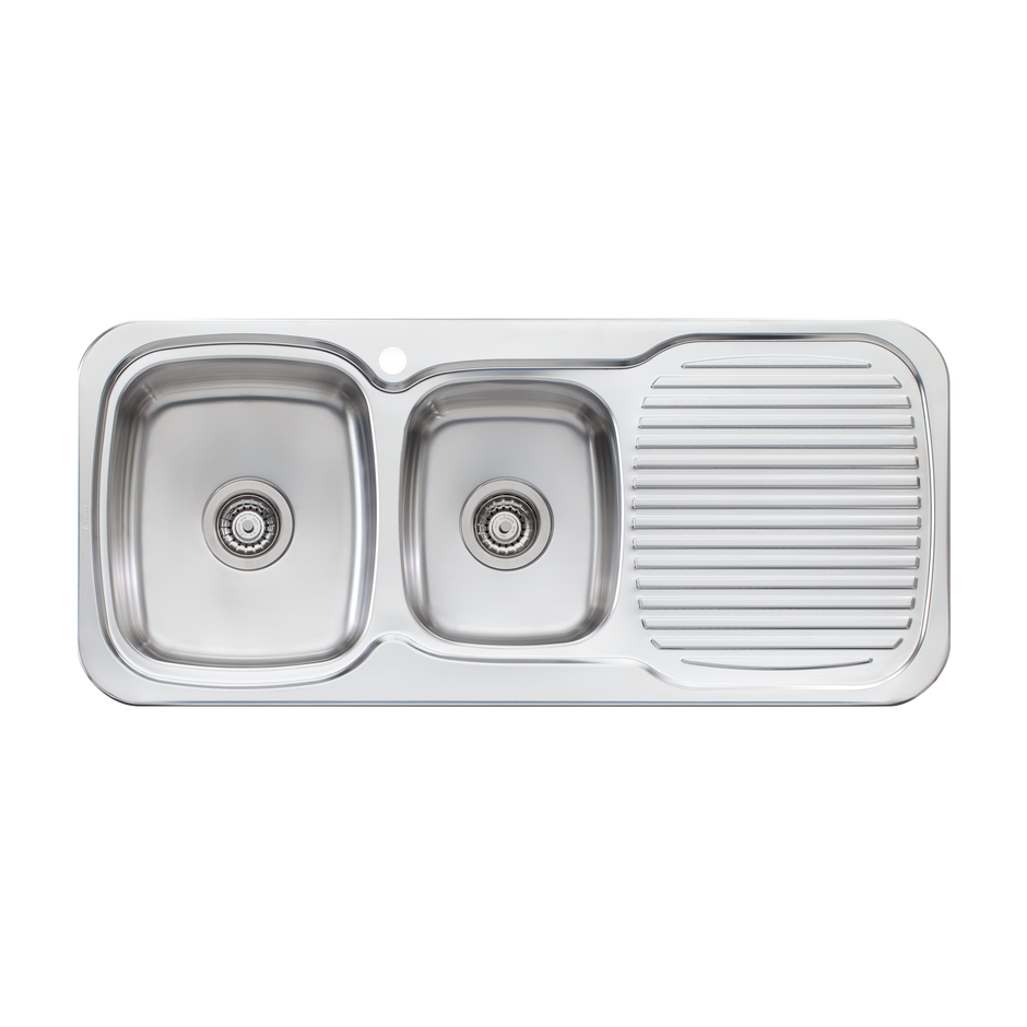 Lakeland 1 and 3/4 Bowl Sink With Drainer