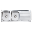 Lakeland Double Bowl Sink With Drainer
