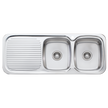 Lakeland Double Bowl Sink With Drainer