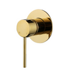 Star Mini Shower Mixer 80mm - polished-brass