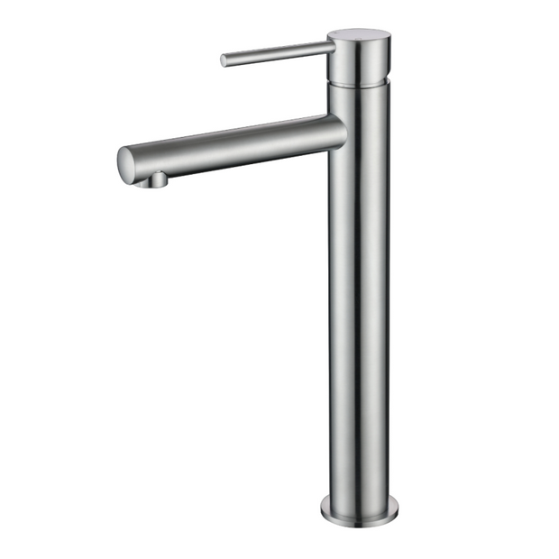 Star Mini High Rise Basin Mixer - brushed-chrome