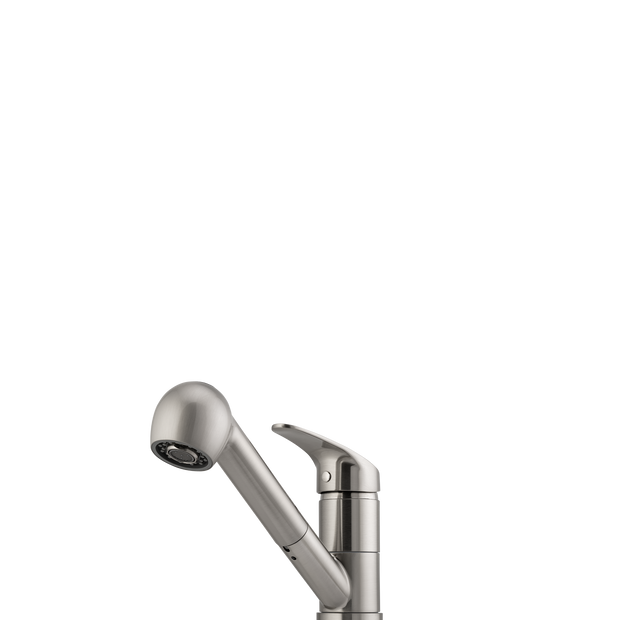 London Pull Out Spray Mixer in Brushed Nickel