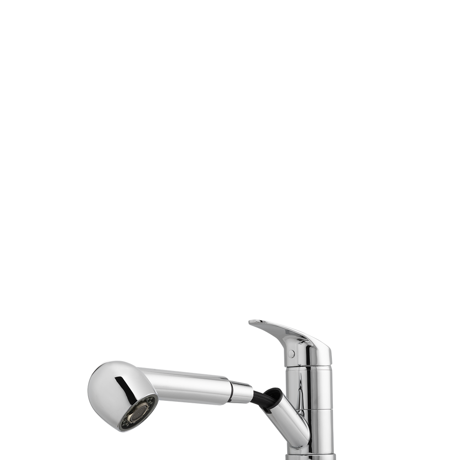 London Pull Out Spray Mixer in Chrome view 2