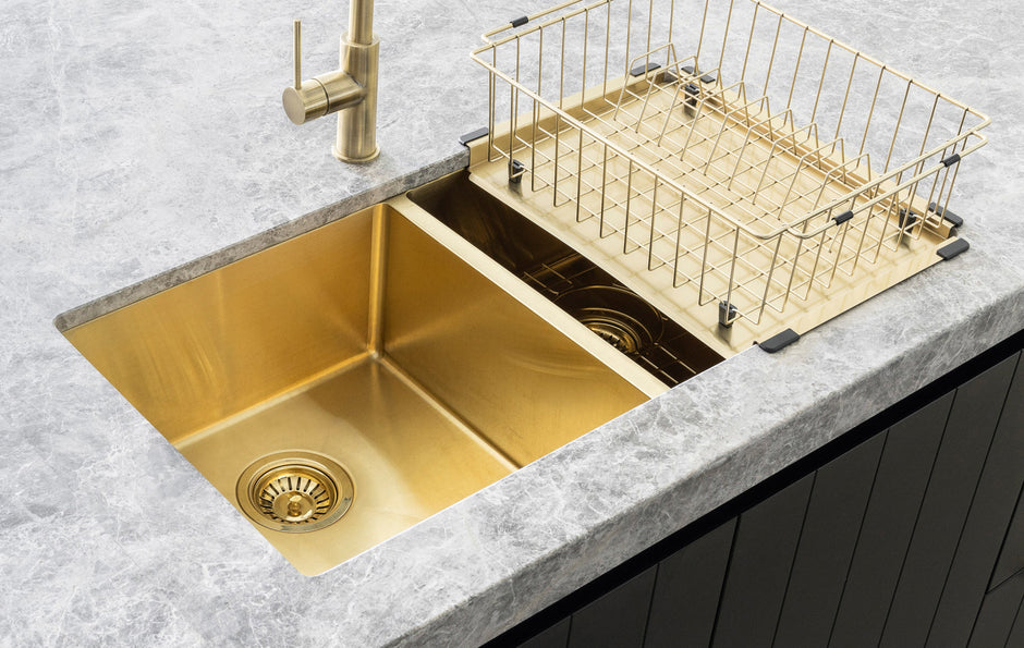 Dish Rack - PVD Brushed Bronze Gold