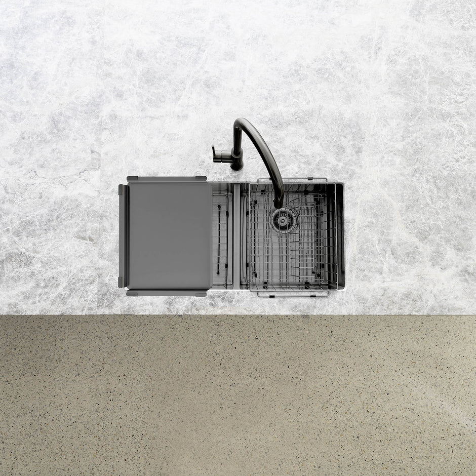 Lavello Dish Draining Tray - PVD Gunmetal Black