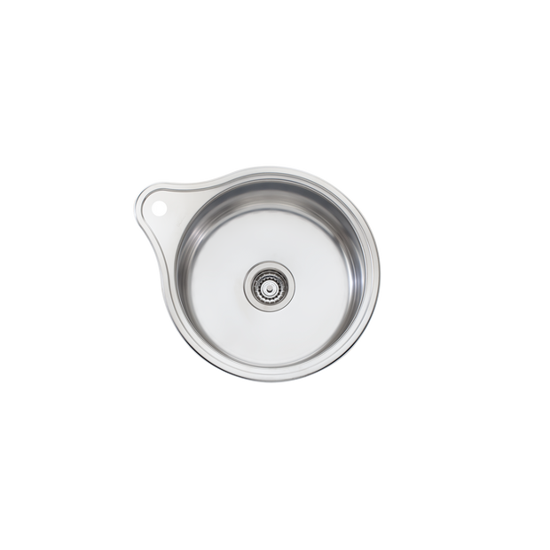 Solitaire Round Bowl Sink With Tap Landing