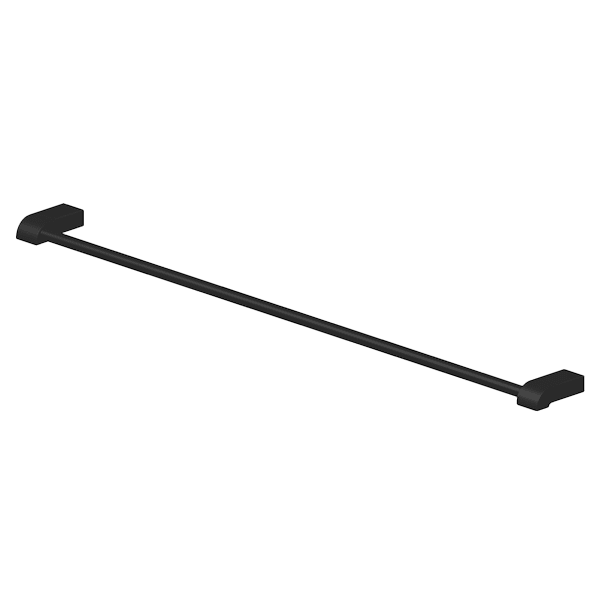 Park Avenue Adjustable Single Towel Rail in Black