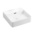 Vela Wall Hung Square Basin with Overflow 1TH