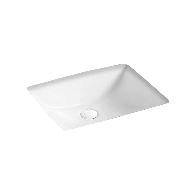 Vela Rectangle Undermount Basin with Overflow