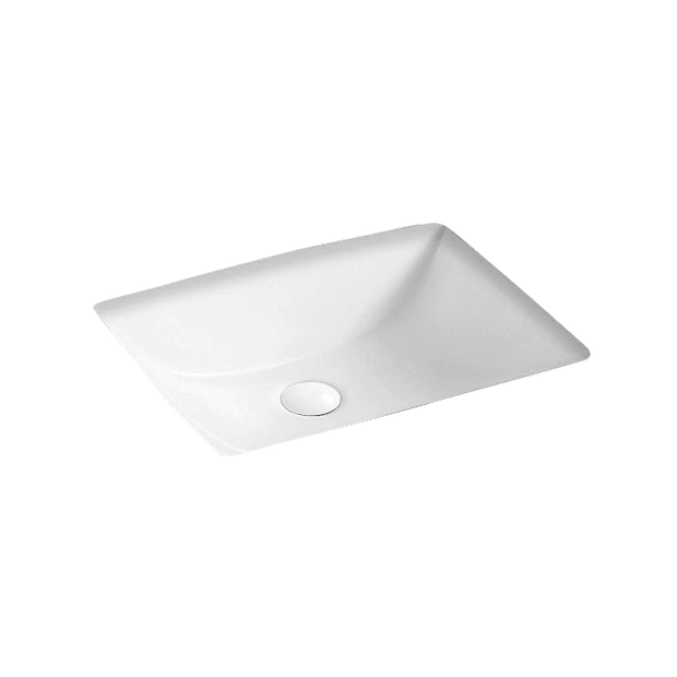 Vela Rectangle Undermount Basin with Overflow