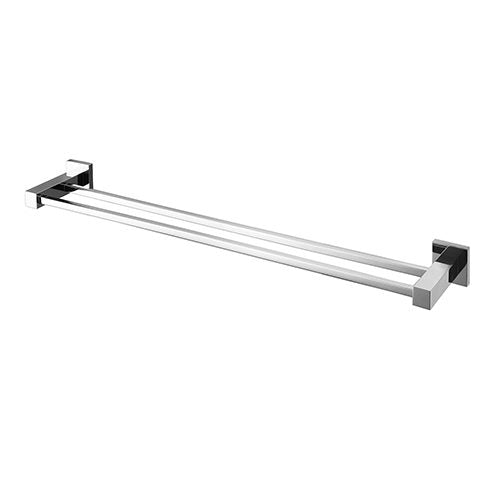 Lux Double Towel Rail 750mm - chrome