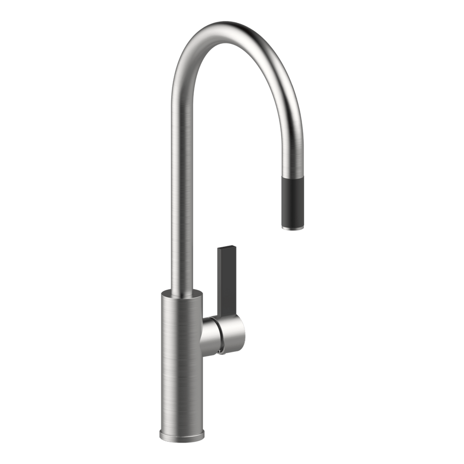 Luz Gooseneck Pull-Out Mixer in Brushed Nickel