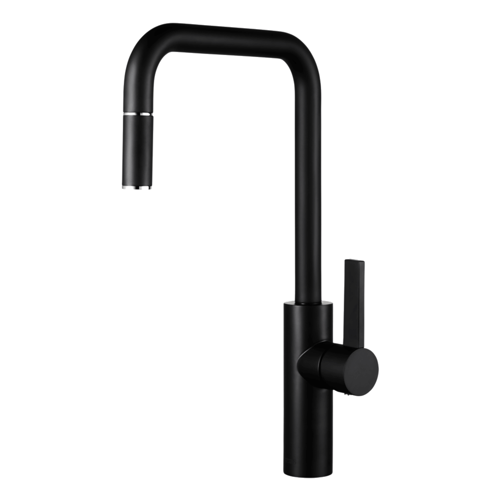 Luz Kitchen Mixer With Pull-Out in Black