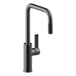 Luz Kitchen Mixer With Pull-Out in Black Brushed Nickel