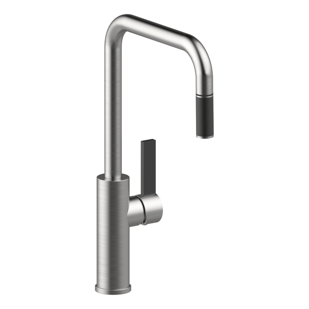 Luz Kitchen Mixer With Pull-Out in Brushed Nickel