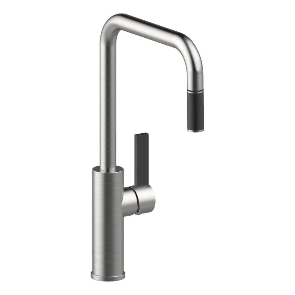 Luz Kitchen Mixer With Pull-Out in Brushed Nickel