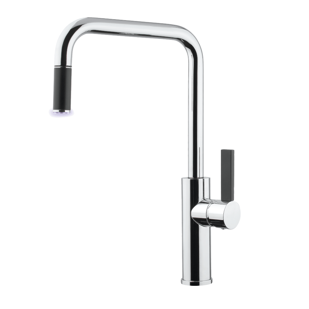 Luz Kitchen Mixer With Pull-Out in Chrome