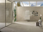 Dolomiti Sabbia Marble Look Porcelain Tiles in a room setting