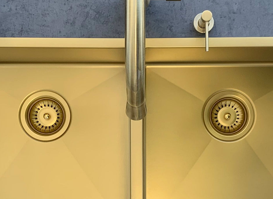 Lavello Kitchen Sink - Double Bowl 760 x 440 - Tiger Bronze