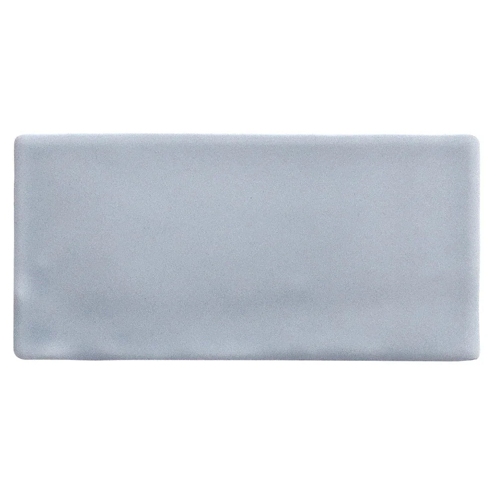 Luxe Sea Blue Matt Porcelain Tiles 76x152mm tile