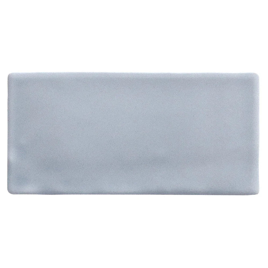 Luxe Sea Blue Matt Porcelain Tiles 76x152mm tile