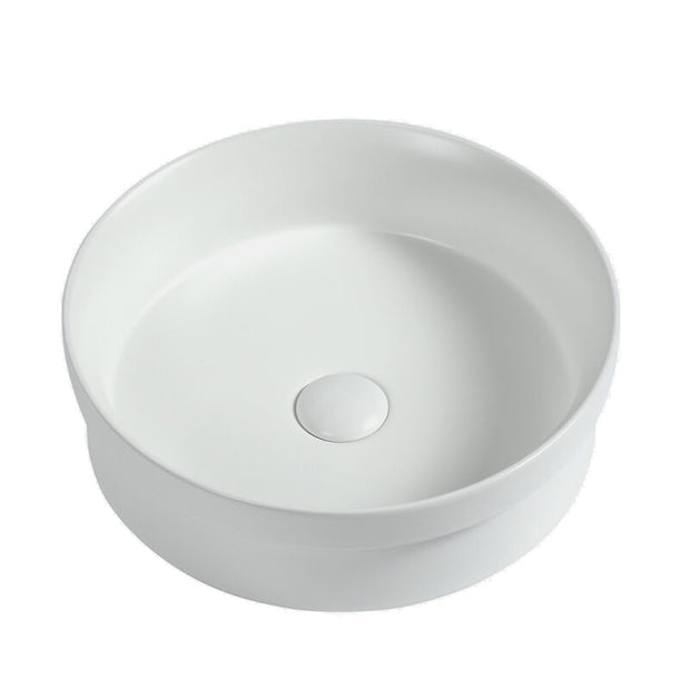 Lvia Round Semi Recess Drop In Ceramic Basin