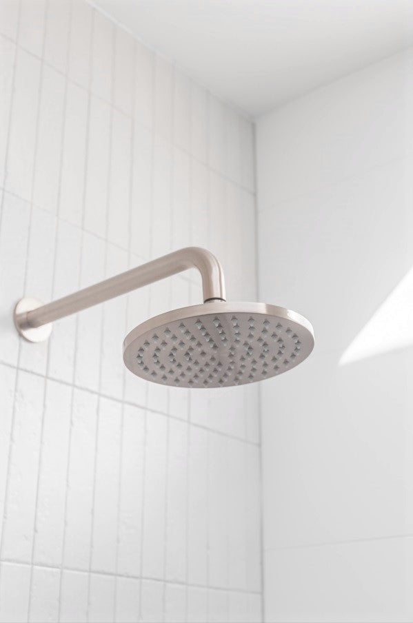 Round Shower Rose 200mm - Champagne