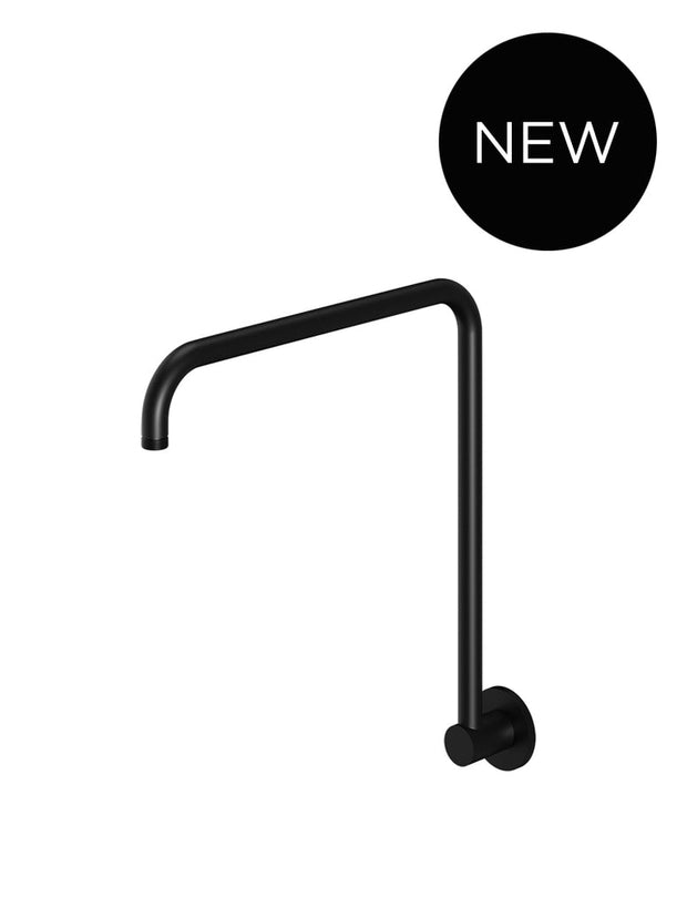 Meir High Rise Shower Arm, Matte Black