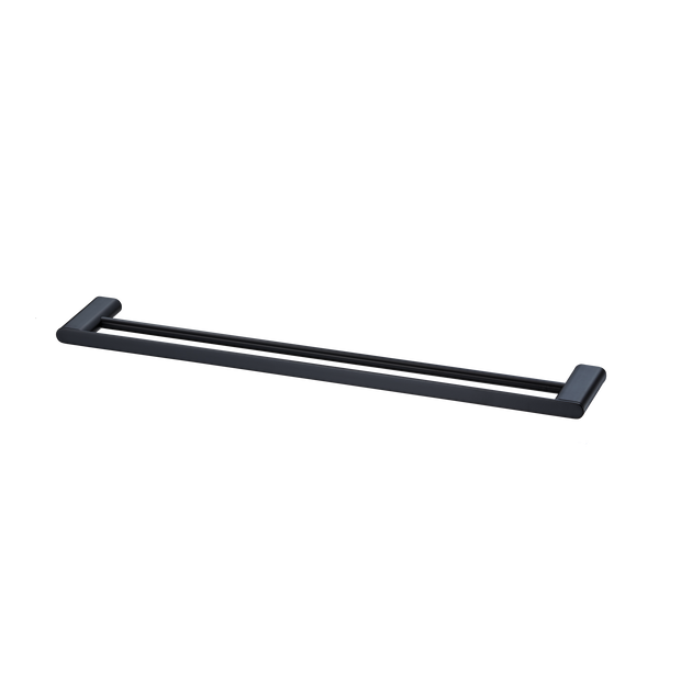 Madrid Double Towel Rail 650mm in Matte Black