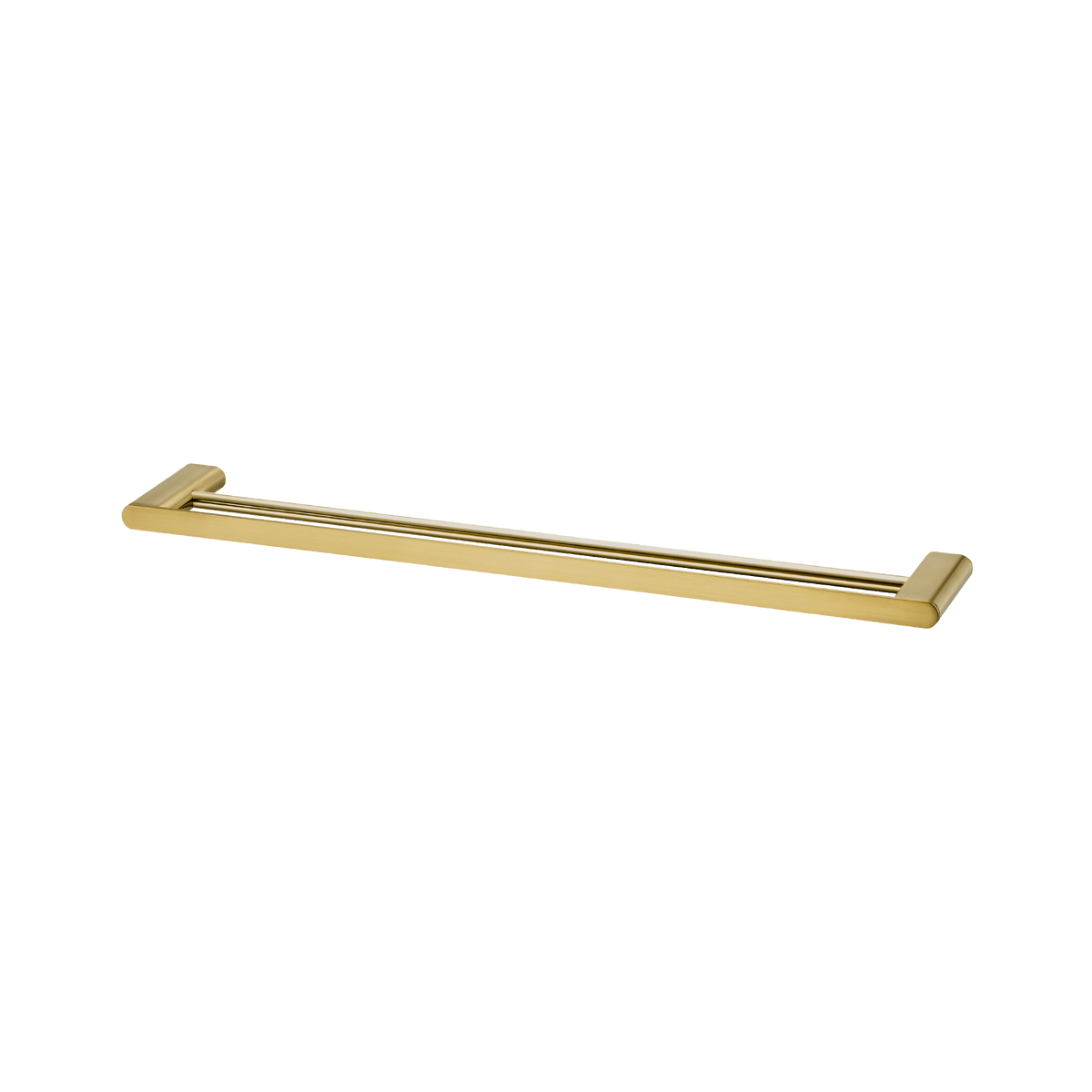 Madrid Double Towel Rail 650mm in Classic Gold