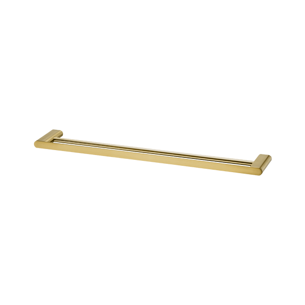 Madrid Double Towel Rail 650mm in Classic Gold