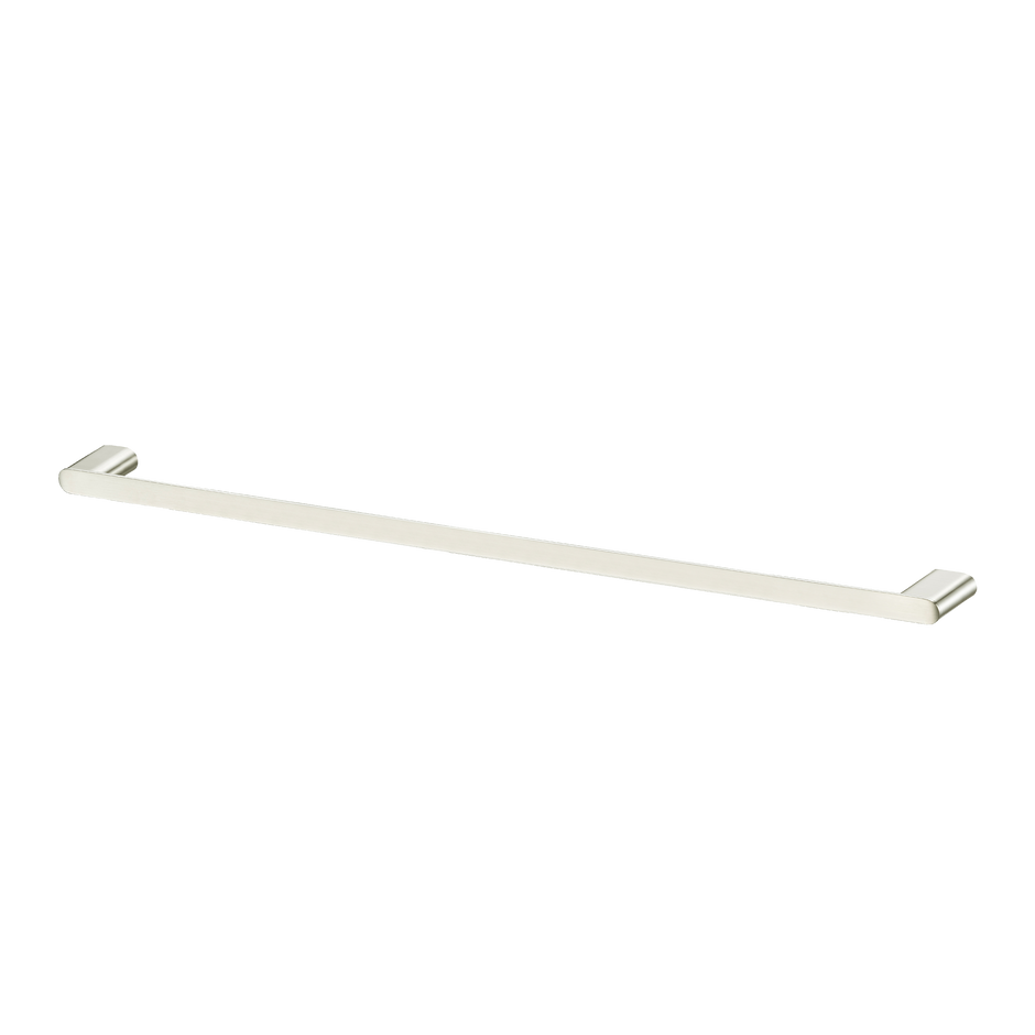 Madrid Single Towel Rail 800mm in Brushed Nickel