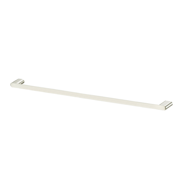 Madrid Single Towel Rail 800mm in Brushed Nickel