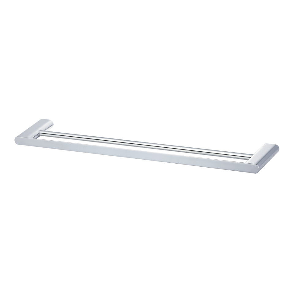 Madrid Double Towel Rail 800mm in Chrome