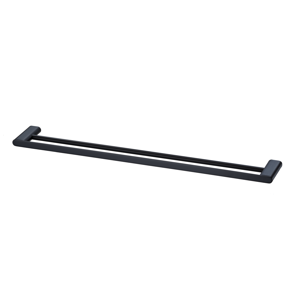 Madrid Double Towel Rail 800mm in Matte Black