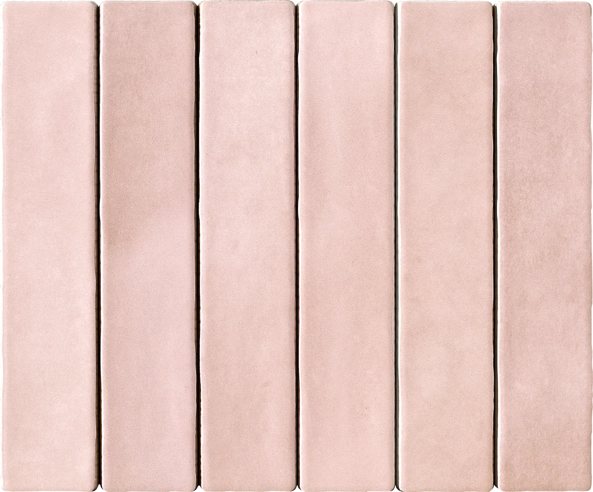Mallorca Pink Matt Porcelain Tiles 50x250mm tile