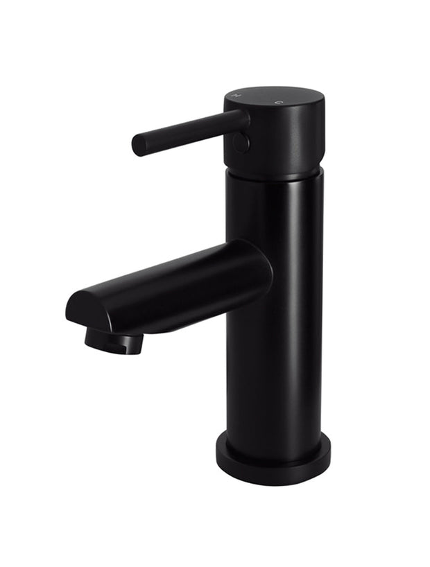 Round Basin Mixer in Matte Black