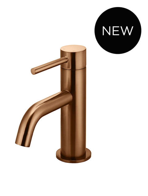 Meir Piccola Basin Mixer Tap, PVD Lustre Bronze