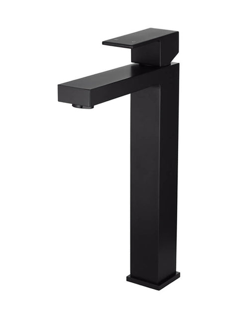 Meir Square Tall Basin Mixer in Matte Black