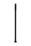 Round Freestanding Bath Spout - Matte Black