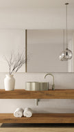 Round Gooseneck Basin Mixer with Cold Start - PVD Brushed Nickel
