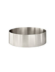 Lavello Round Steel Bathroom Basin 380 x 110 - PVD Brushed Nickel